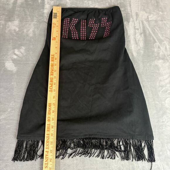 KISS David Dalrymple Patricia Field NY Fringe Tube Top Mini Dress size M y2k 90s - Picture 13 of 14